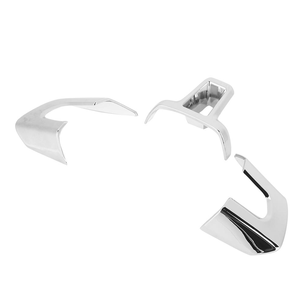 3pcs Car Chrome Steering Wheel Trim Sticker Cover Decoration Fit for GOLF 6 MK6