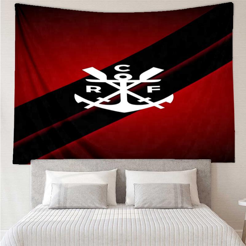 1PC Fla-mengo Club Crest Printed Tapestry Room Decoration Wall Hanging for Living Room Bedroom, dormitory, Birthday and Christmas gifts