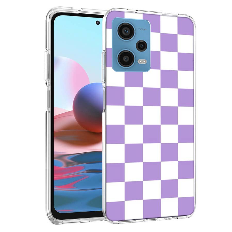 Retro Classic Chess Board Grid Phone Case For Redmi Note 13 12 14 15 Pro Plus 13R 11 11T 11E 11S 10 Pro 10S 9 9S Cover Cell Clea