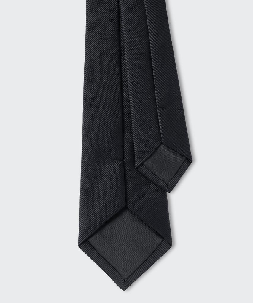 MUSINSA STANDARD Narrow Solid Tie [Black]