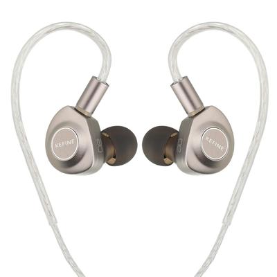 HiFiGo Kefine Delci AE 10mm Dynamic Driver IEM Earphones, Transparent and Powerful Sound HiFi In-Ear Monitor Earphones (4.4mm)