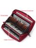 Humerpaul Ladies Wallet Leather Wallet RFID Anti-theft Swipe Wallet Zipper Large-capacity Wallet Multi-card Coin Purse