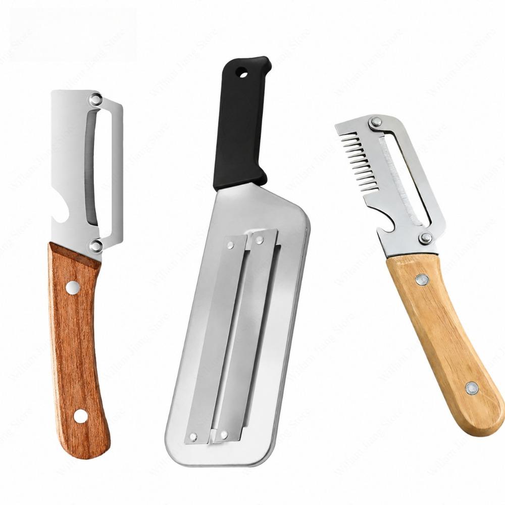 Kitchen Fruit Vegetable Processing Tool Peeler Stainless Steel Paring Ergonomic Handle Portable Gadget for Daily Cooking7