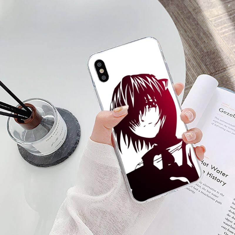 Pouzdro na telefon Anime Girl Elfen Lied pro iPhone 14 13 12 11 XS X 8 7 6 Plus Mini Pro Max SE 2022 Měkký průhledný kryt telefonu