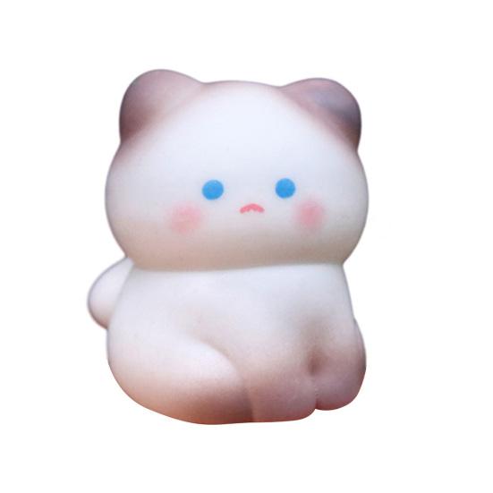 

Миниатюрная фигурка кошки из смолы, микро-статуэтка мультяшной кошки, крошечные животные, поделки для DIY, моховый пейзаж, кукольный домик, декор для сада, топпер для торта на день рождения A