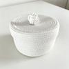 Cotton Rope Multifunctional Desktop Storage Basket Minimalist Organizer Box for Toys Keys Jewelry Home Storage
