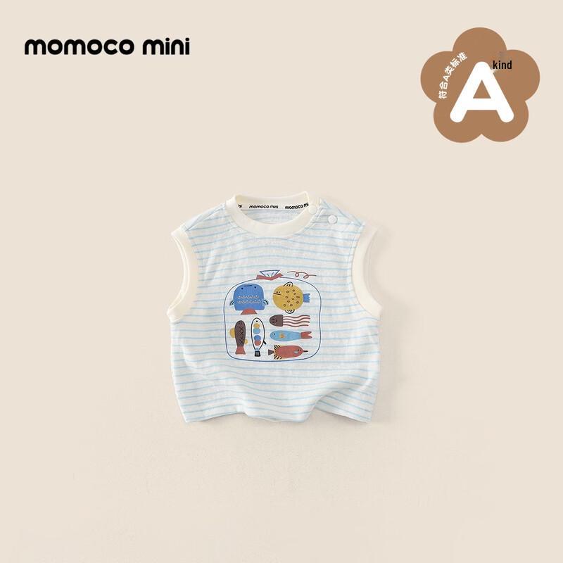 Летний жилет с граффити для мальчиков MOMOCO 90
