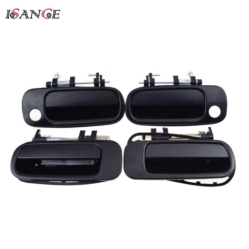 1/2/4 Pc Black Outside Door Handle Front Rear Left Driver or Right Passenger For Toyota Camry 1992 1993 1994 1995 1996 2.2L 3.0L