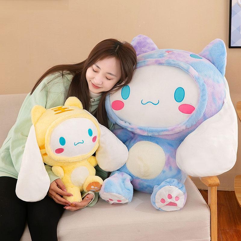 Sanrio Plüschtier Kissen Cinnamoroll Tier Tiger Hase Kinder Geschenk Deko