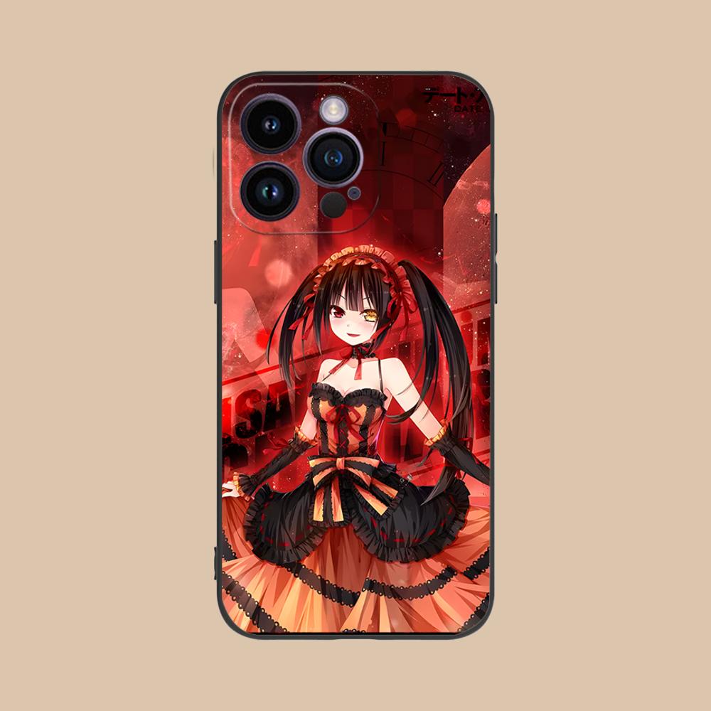 Date a Live Kurumi Tokisaki Phone Case for iPhone 17 16 15 14 13 12 11 X XR XS 8 7 Pro Max Plus Mini Colour Protective Cover