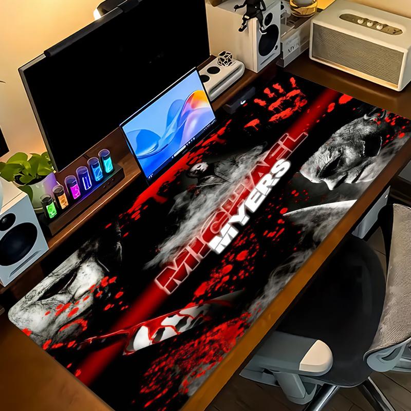 Horror Halloween Color Mouse Pad Large Gaming Table Cushion Non-slip Laptop Tablet Big Mousepad XXL Mat Mini PC Playmat With Lock edge
