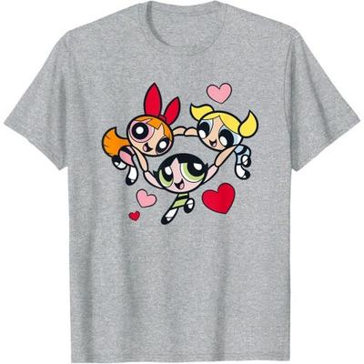 The Powerpuff Girls Flickor Hjärta Cirkel T-shirt