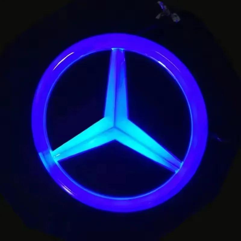 

9.5cm for Mercedes Benz Car Rear Trunk Emblem ABS LED Badge Light Accessories S350 S300L S A B C E Class GLA GLK ML GL GLC GLE