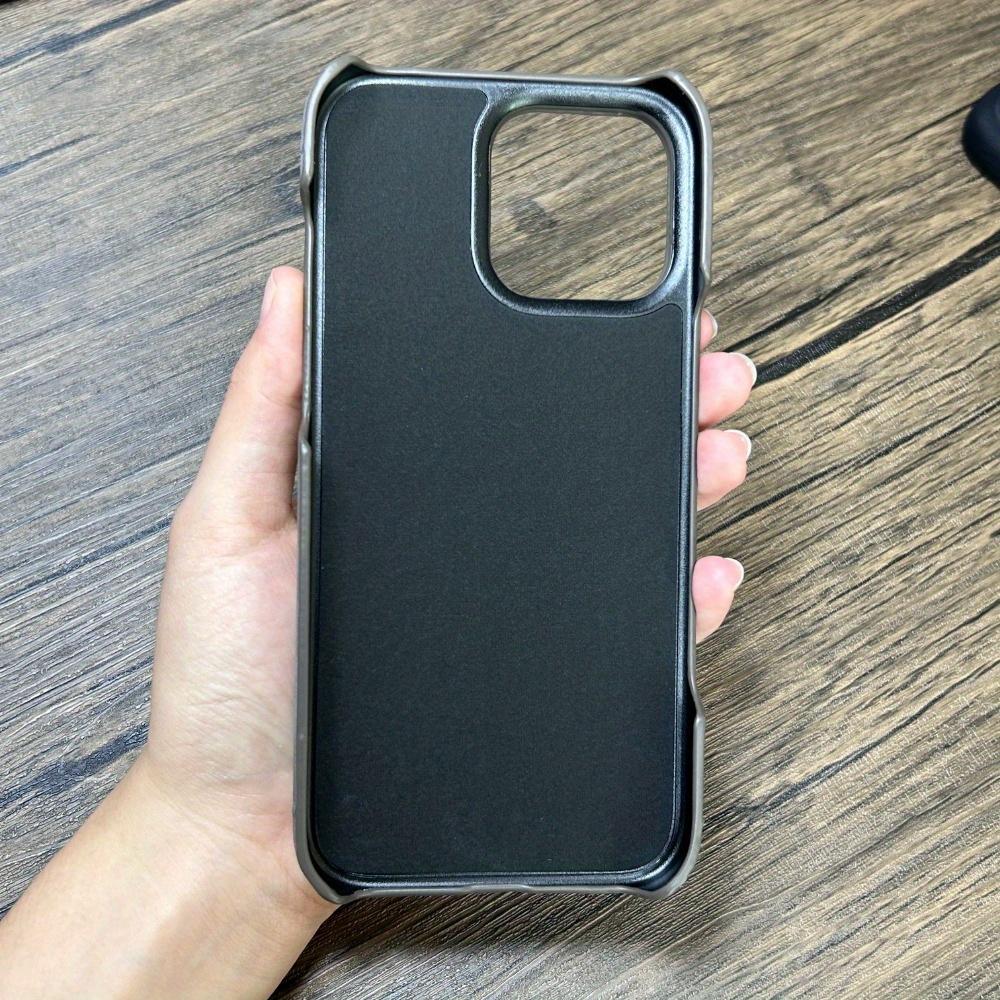 Luxury Magnetic Wireless Charge Phone Case for Iphone 16 15 14 13 Pro Max Faux Leather Protection Cover