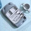 Cartoon Children's Tableware Set Detachable Kid's Lunch Plate Feeding Food Tray  Kindergarten