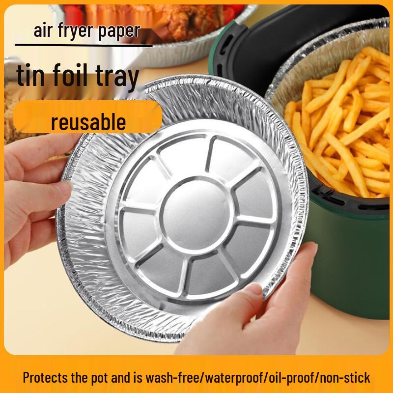 Fumede Round Disposable Aluminum Foil Bowls
