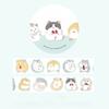 100pcs Soft and Cute Kindergarten Collage Tape Special Cartoon Animal Elements Hand  DIY Handbook Decoration Stickers