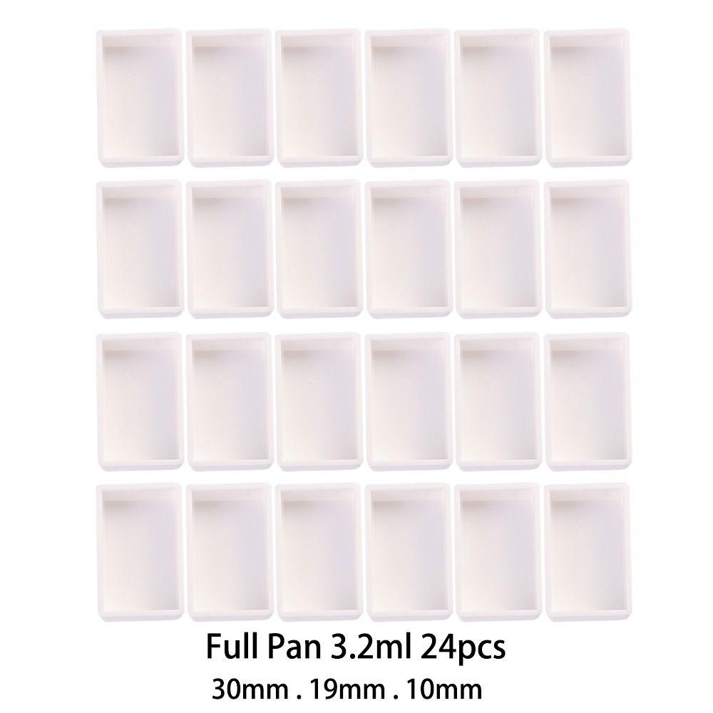 Empty Full Pan Half Pans Plastic Watercolor Paint Grid Painting Supplies Paint Palette Art Supplies