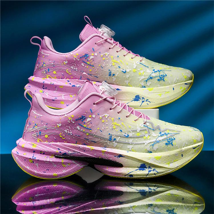 New sports shoes large size youth professional marathon running shoes carbon board fashion couple shoes running shoes