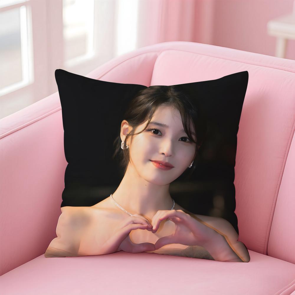 singer versatile IU LLee Jieun Cushion Cover Pillow Case Soft Skin Friendly Fabric Concealed Zipper