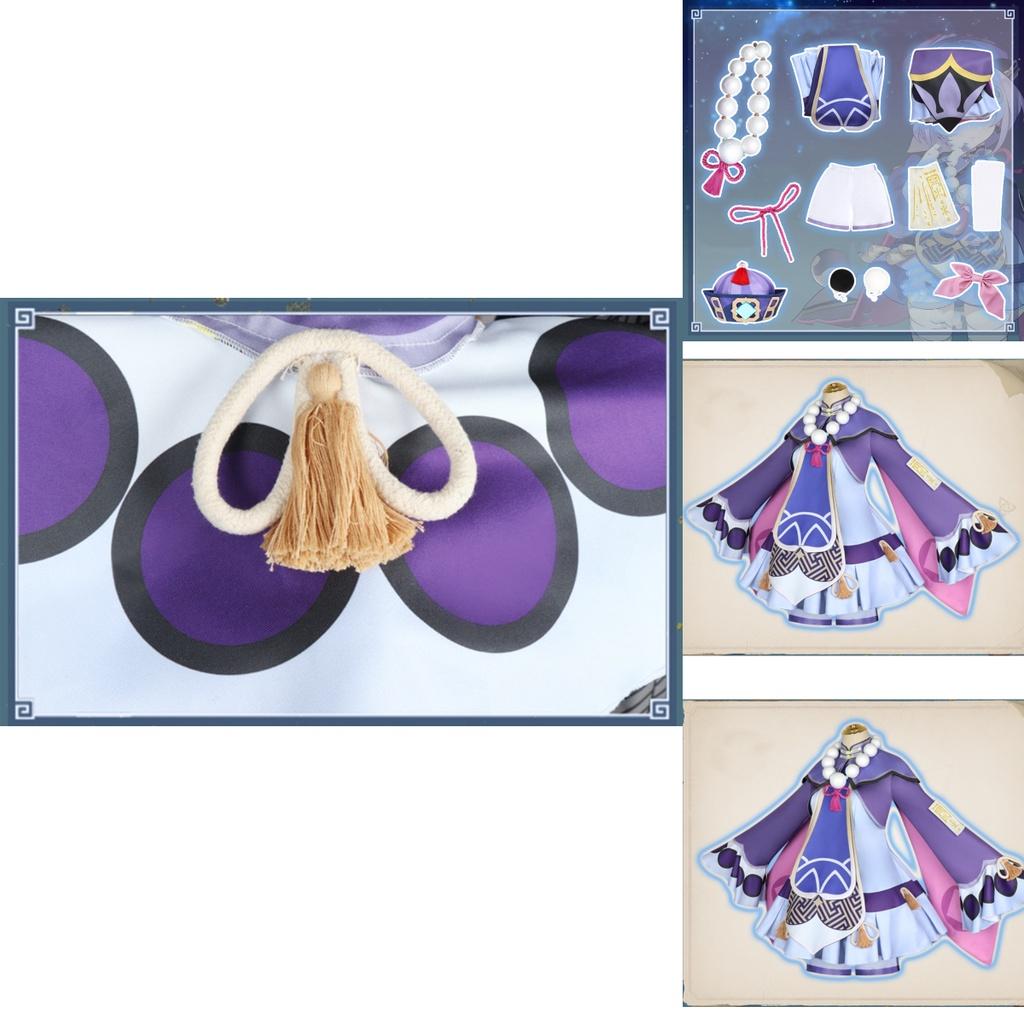 Halloween Genshin Impact Qiqi Cosplay Costume Accessories