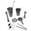 11PCSCelsiusSet Cocktail Shaker Set Bartender Kit Cocktail Strainer Stainless Steel Barware for Home Party