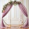 Tessuto Drappeggio Arco Nuziale Drappeggi Arco Trasparenti Chiffon Borgogna Tenda da Esterno Sfondo per Cerimonia Nuziale Festa Decorazione Soffitto