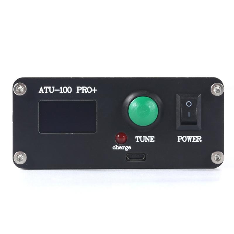 ATU-100 Pro+ Sintonizzatore automatico d'antenna 100W 1.8-55MHz Display OLED da 0.96 pollici Assemblato con custodia in metallo Batteria ricaricabile