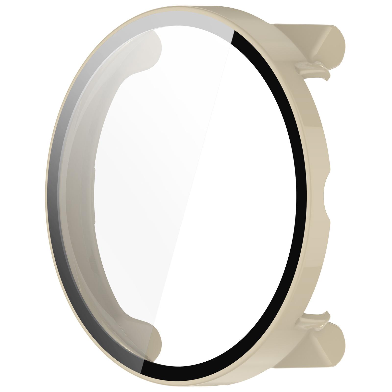 

Стекло + Чехол для аксессуаров Suunto Race ПК Всесторонний бампер Защитная крышка от царапин + Защитная пленка для экрана для Suunto Race for Suunto Race слоновая кость