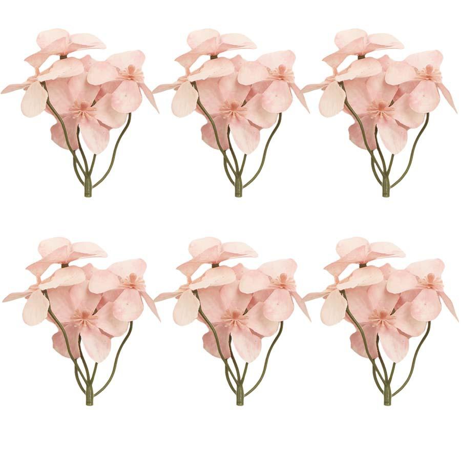 Cherry Blossom Flower Long Head Simulation Flower Diy Handmade Material Package Clothes Hat Jewelry Diy Material Special Supply