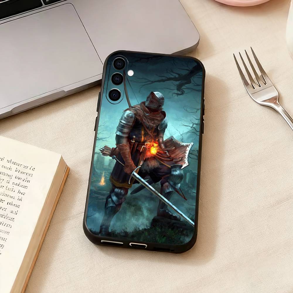 D-Dark Souls-u Game Phone Case For Samsung Galaxy A73,A72,A71,A70,A53,A52,A51,Soft Silicone Black Cover