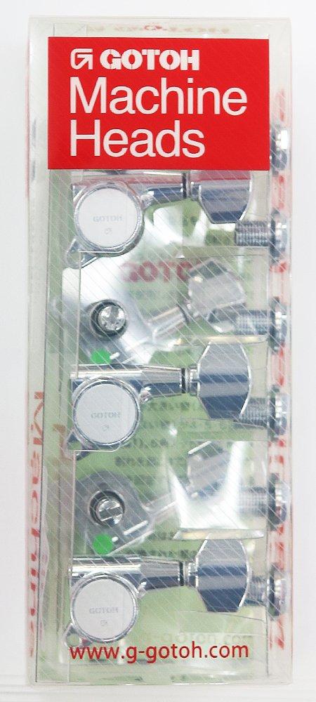 GOTOH Guitar Magnum Chrome Tuners, Lock, 6L, (07223CYX) SG381-MG-07-L-C