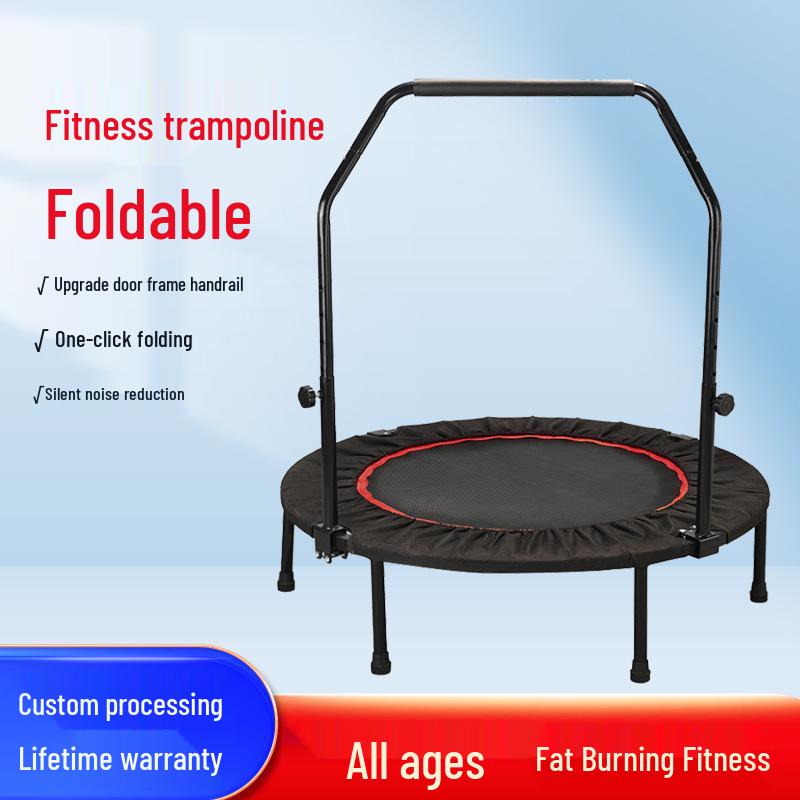 Foldable Fitness Trampoline for Children and Adults - Indoor Exercise and Slimming Equipment