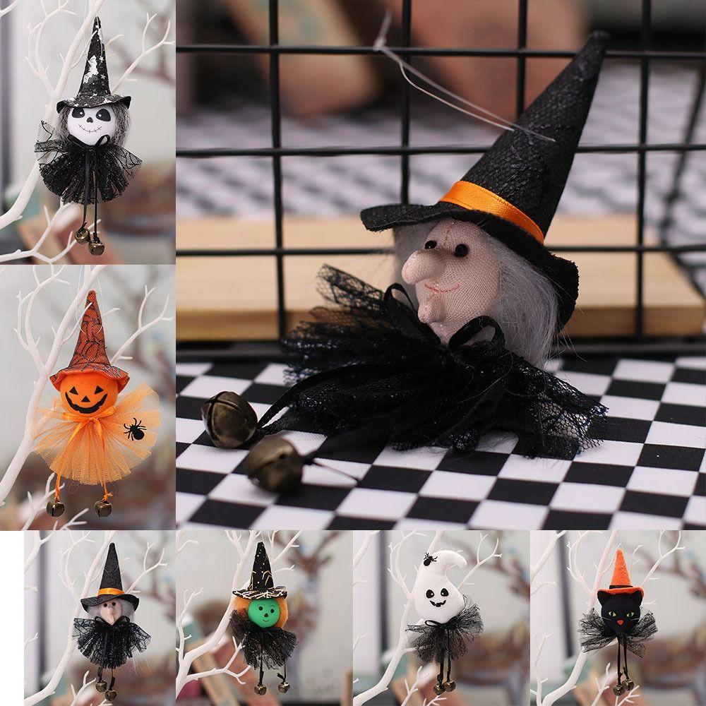 

With Bell Halloween Doll Pendant Black Cat Halloween Hanging Decorations Ghost Festival