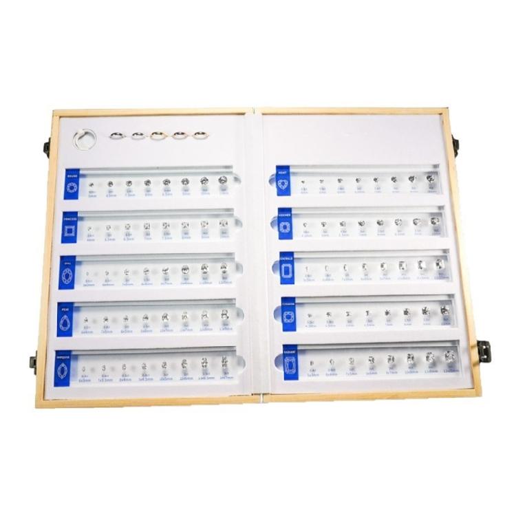 Jewelry Store Accessory Cubic Zirconia Size Comparison Set With Ergonomic Caliper Designs
