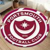 Portsmouth Football Club Round Area Rug,Carpet Rug for Living Room Bedroom Sofa Playroom Decor,Non-slip Floor Mat