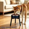 Adjustable Height Dog Bowl Stand Iron Elevated Pet Bowl Holder Pet Feeding
