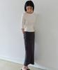 AHWE Shirred Boatneck Top_Ivory