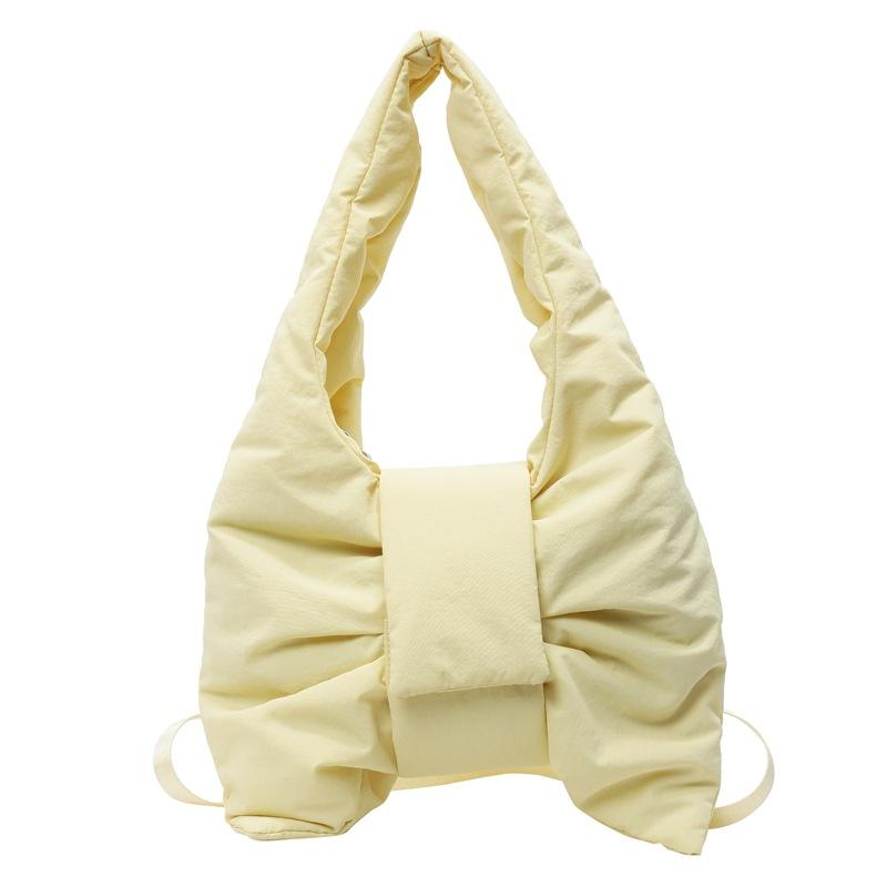 Women's bag 25 new personalized versatile bow nylon women's underarm bag shoulder messenger bag tote bag women