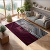 Burnley Football Print Crystal Velvet Rug, Comfortable Water Absorbent Non Slip Indoor Floor Carpet