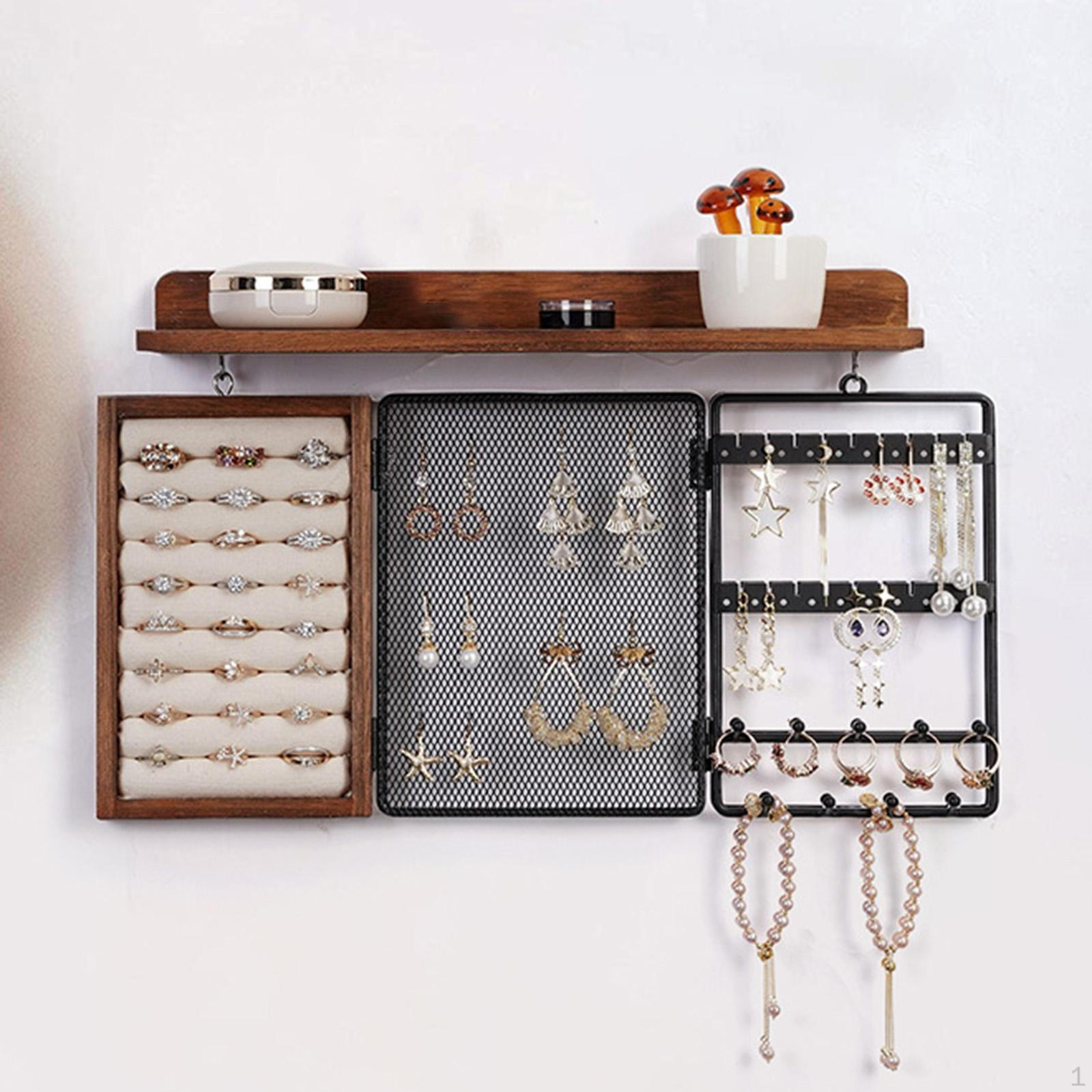 

Дисплей для держателей ювелирных изделий, подвесной органайзер, настенные многофункциональные кольца для