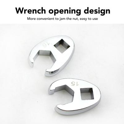 Crows Foot Wrench Set Crowfeet Wrench Adapters Easy To Use Rustproof Craved for Car Motorcycle Home Repair for 3/8in