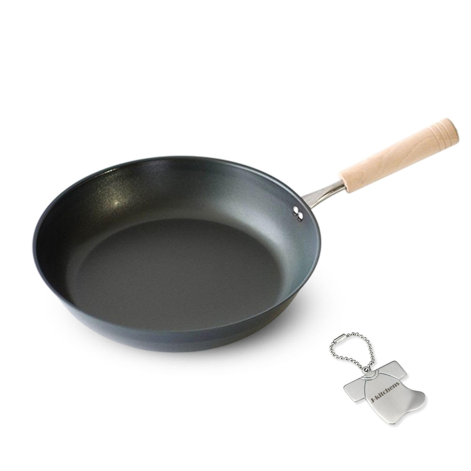

Frying Pan Takumi Nano Embossed 23cm Gas IH Compatible Made in Japan Original T included J-kitchens Kankiri-kun