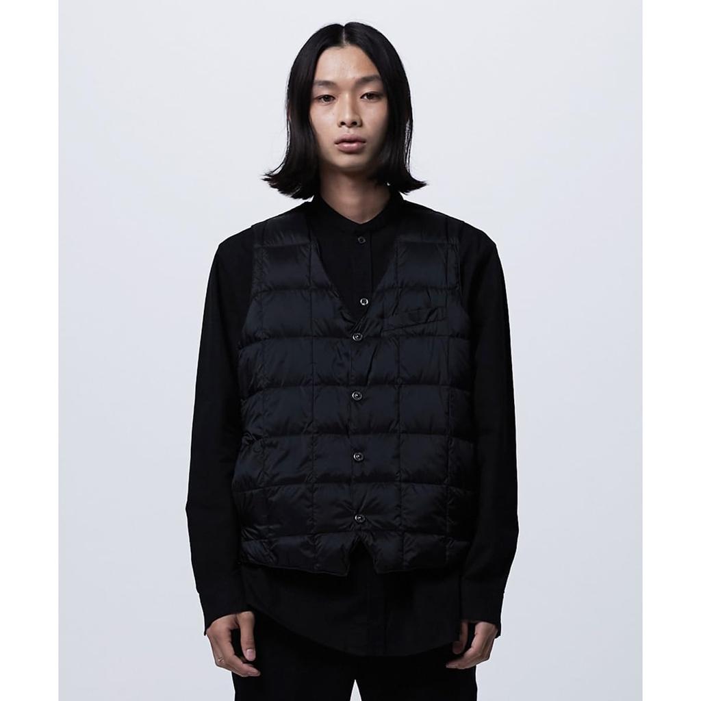 INNER DOWN button inner down vest [TAION WEAR] [Men's] V-neck