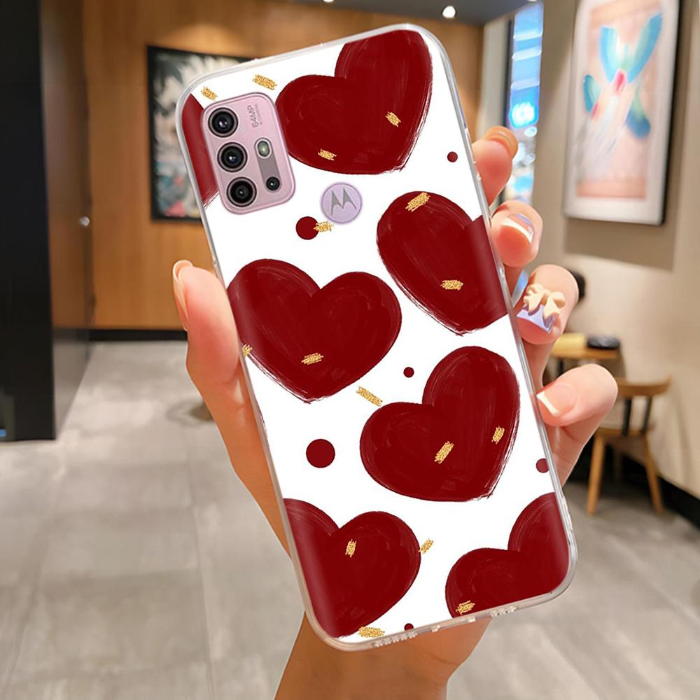 For Motorola Moto G10 G20 G30 Phone Case Cute Cartoon Painted Back Cover Soft Silicone Bumper For Moto G10 G20 G30 G60 G60s Capa