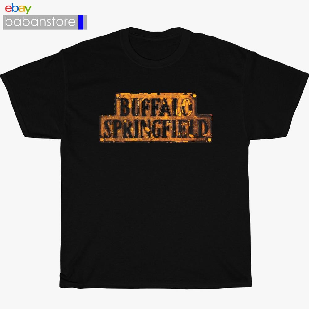 New Buffalo Springfield Logo Black/White/Gr<wbr/>ey/Navy TShirt Size S5XL Unisex T-Shirt