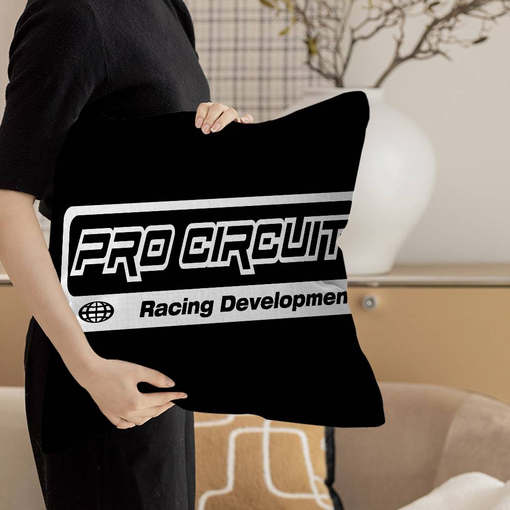 Pro-circuits Motorcycle Racing Decorative Room Aesthetics Pillow Case Home Decor Bedroom Sofa Bed Couch Pillow Cover 45x45