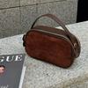 Sac à Bandoulière en Cuir Véritable Daim de Vache pour Femmes Sac Bandoulière Polyvalent en Cuir de Vache Souple Tendance Luxe Designer Féminin