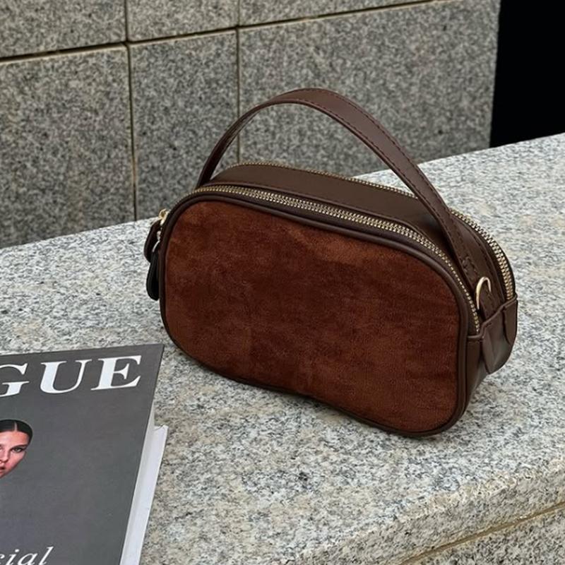 Sac à Bandoulière en Cuir Véritable Daim de Vache pour Femmes Sac Bandoulière Polyvalent en Cuir de Vache Souple Tendance Luxe Designer Féminin