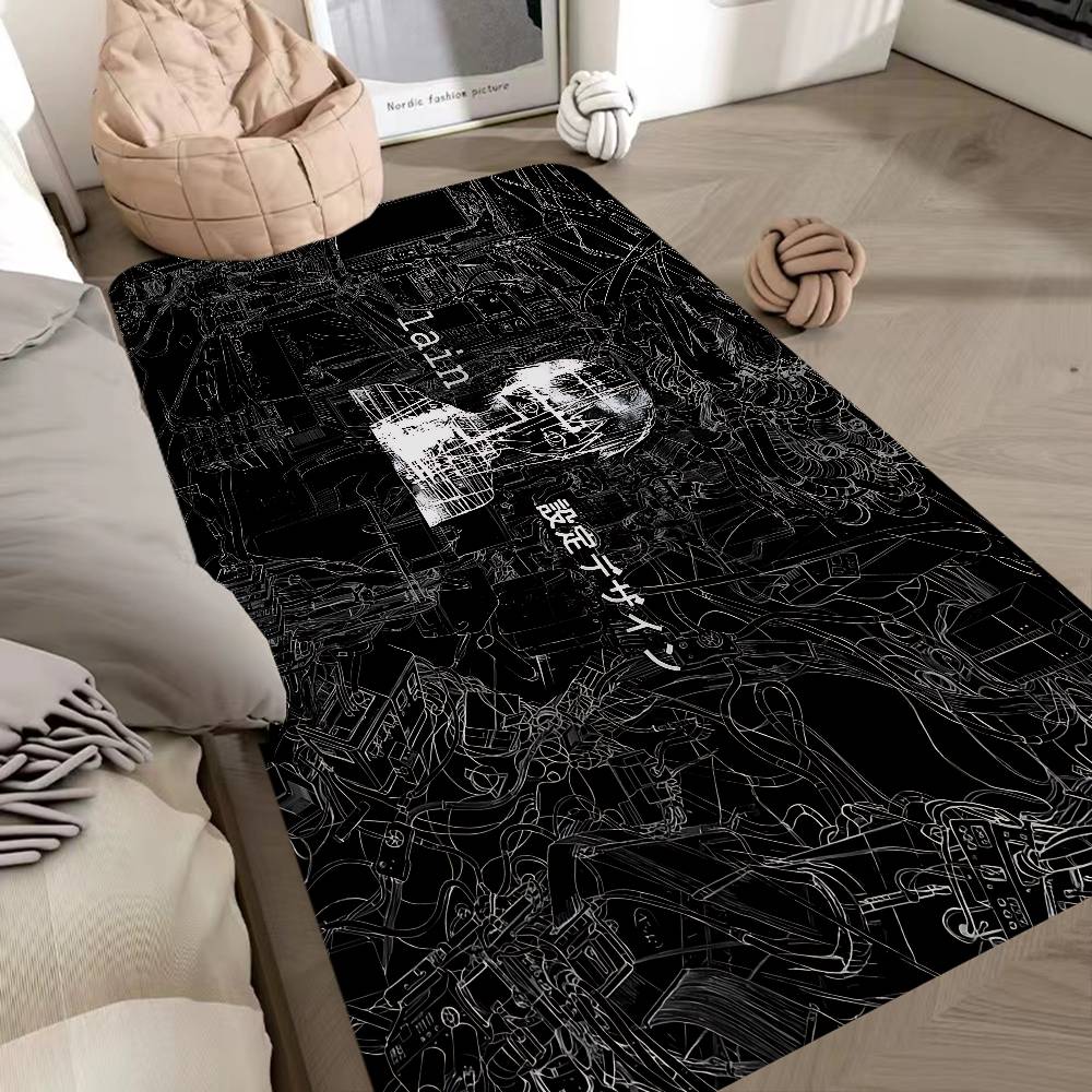 Serial Experiments Lain Floor Mat Retro Multiple Choice Living Room Kitchen Rug Non Slip Modern Home Decor